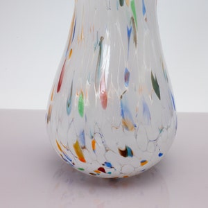 San Diego, Murano Glasses Vase Color White, Model Simone Small, Handmade, Murano Glass Made in Italy image 7