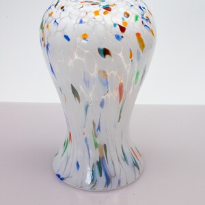 San Diego, Murano Glasses Vase Color White, Model Simone Small, Handmade, Murano Glass Made in Italy image 8