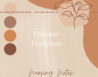 Nursing Disease Template for Nursing School
