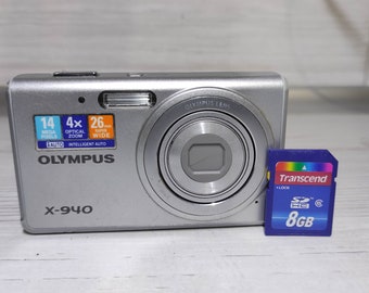 Olympus Digital Camera X-940 14.0MP Silver Tested Working