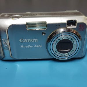 Canon PowerShot A460 5.0MP Digital Camera - Silver - 4x Zoom Tested Working