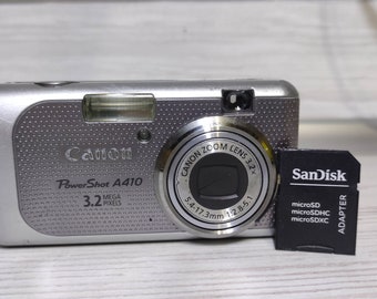 Canon Power Shot A410 3.2mp LCD Digital Camera Tested & Working