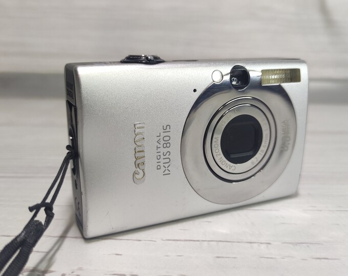 Canon Digital IXUS 80 IS 8.0MP Digital Camera Silver Tested Working Etsy