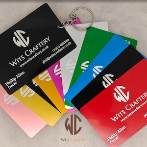 Custom 1 or 2 Sided Laser Engraved Business Cards