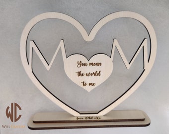 Wooden Mothers day card