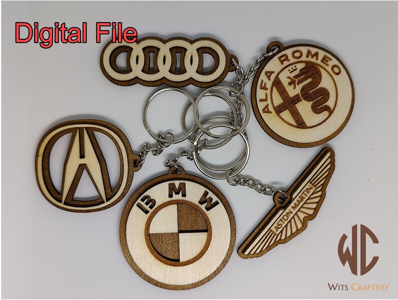 Keychain Car Logo File Etsy