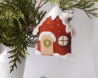 Felt house pattern  Christmas ornament PDF Pattern for Hand Sewing