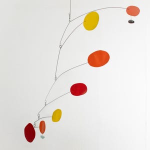Shimmering mobile, abstract, standing Mobile, stabile, kinetic Mobile, Art Mobile, Nursery Mobile, Mid Century Modern,