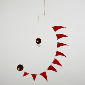 Spike Hanging Mobile, Abstract Kinetic Mobile, Art Mobile, Modern Mobile, Mid Century Modern, Abstract Design, art decor, Hanging sculpture