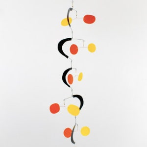 Swirling #1, Kinetic Mobile, hanging mobile, Art Mobile, Modern Mobile, Mid Century Modern, Abstract Mobile, hanging sculpture, art decor
