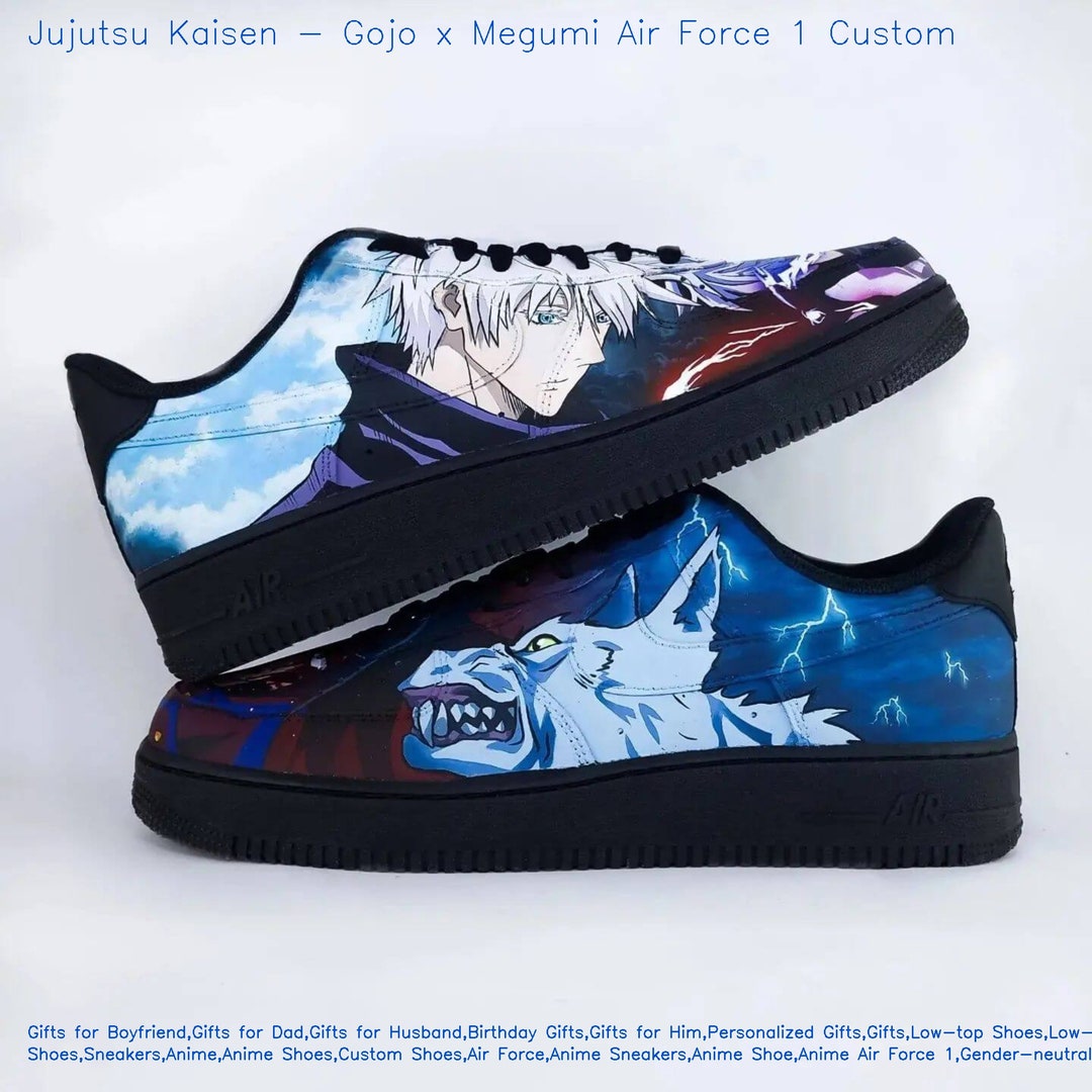 Jujutsu Kaisen Gojo Megumi AF1 Custom Design Perfect Gift on - Etsy