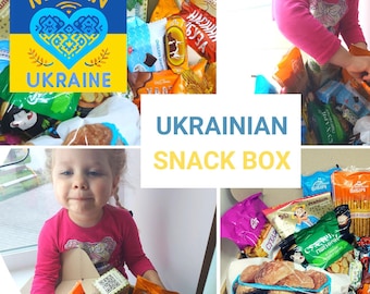 Authentische Ukrainische Snackbox mit 10-90 Überraschungs Leckereien aus der Ukraine | Ukraine Geschenke Handverlesen von Ukrainischen Verkäufer