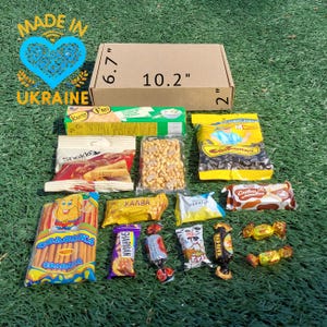 Boîte mystère de bonbons ukrainiens | Bonbons authentiques d'Ukraine | Goûts premium (au moins 13 oz)