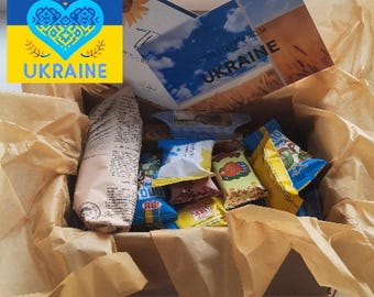 Handpicked Ukrainian Christmas Snack Box | Holiday Gift of Authentic Ukraine Sweets & Treats | Mystery Candy Box by Ukrainian Seller