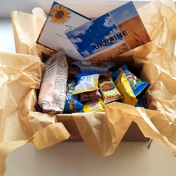 Handverlesene Ukrainische Snackbox | Souvenir mit Ukraine Snacks und Süßigkeiten | Authentisches Geschenk aus der Ukraine