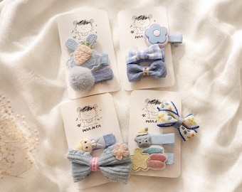 Fully Lined Baby Hair Clips, Gentle Alligator Clip for Newborn Infant, Soft Delicate Hair