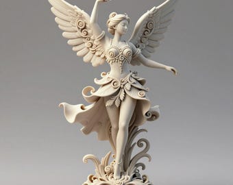Nine Tailed Kitsune Fox STL File – Fantasy Japanese Mythical