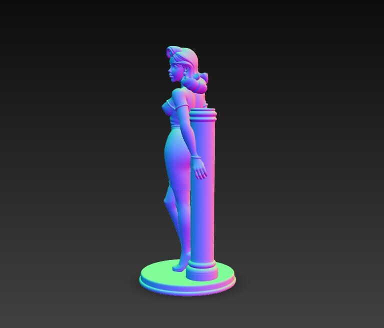 Female Stl Elegant Female Statue STL File – Modern Pin up Woman Sculpture – 3D ...