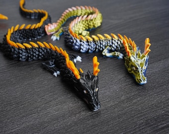 3D gedrucktes artikuliertes chinesisches Drachenspielzeug in der verschiedenen Farbe