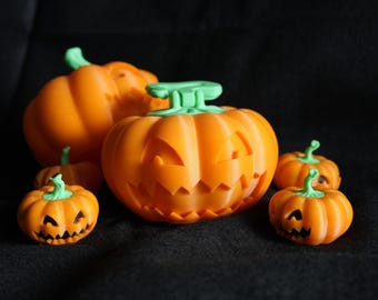 3D-Printed Halloween Pumpkin Treat Box – Spooky Candy Storage