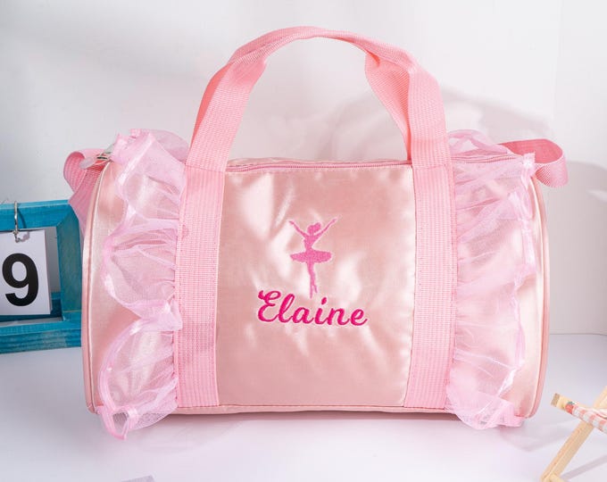 Personalized Dance Bag, Ballet Duffle , Small Overnight Bag for Girl, Weekender Tote, Christmas Gifts
