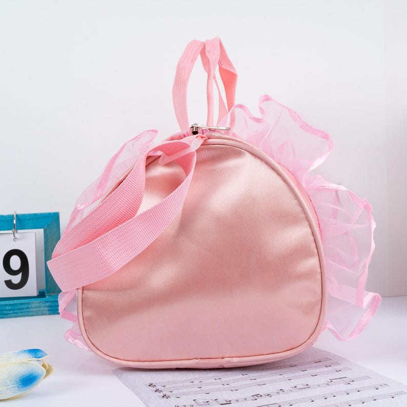 Ballet Bag for Girl, Personalized Dance Duffle, Small Kids Overnight bag, Christmas Gift image 10
