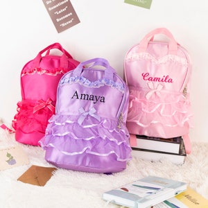 Personalized Ballet Backpack for Little Girls, Custom Kids Dance Bag Gift, Gymnastics Tutu Bag bild 9