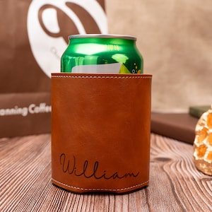 Groomsmen Can Cooler Holder, Groomsmen Gifts Personalized, Engraved Can Cooler, Beer Can Holder, Groomsmen Proposal, Groomsman Gift Ideas