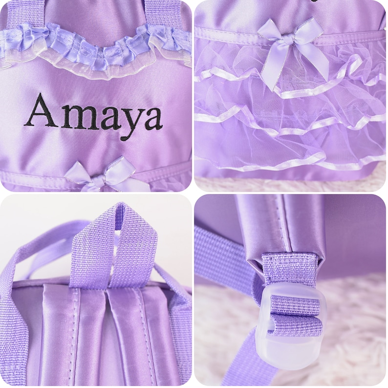 Personalized Ballet Backpack for Little Girls, Custom Kids Dance Bag Gift, Gymnastics Tutu Bag bild 7