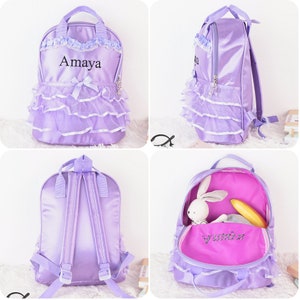 Personalized Ballet Backpack for Little Girls, Custom Kids Dance Bag Gift, Gymnastics Tutu Bag bild 6