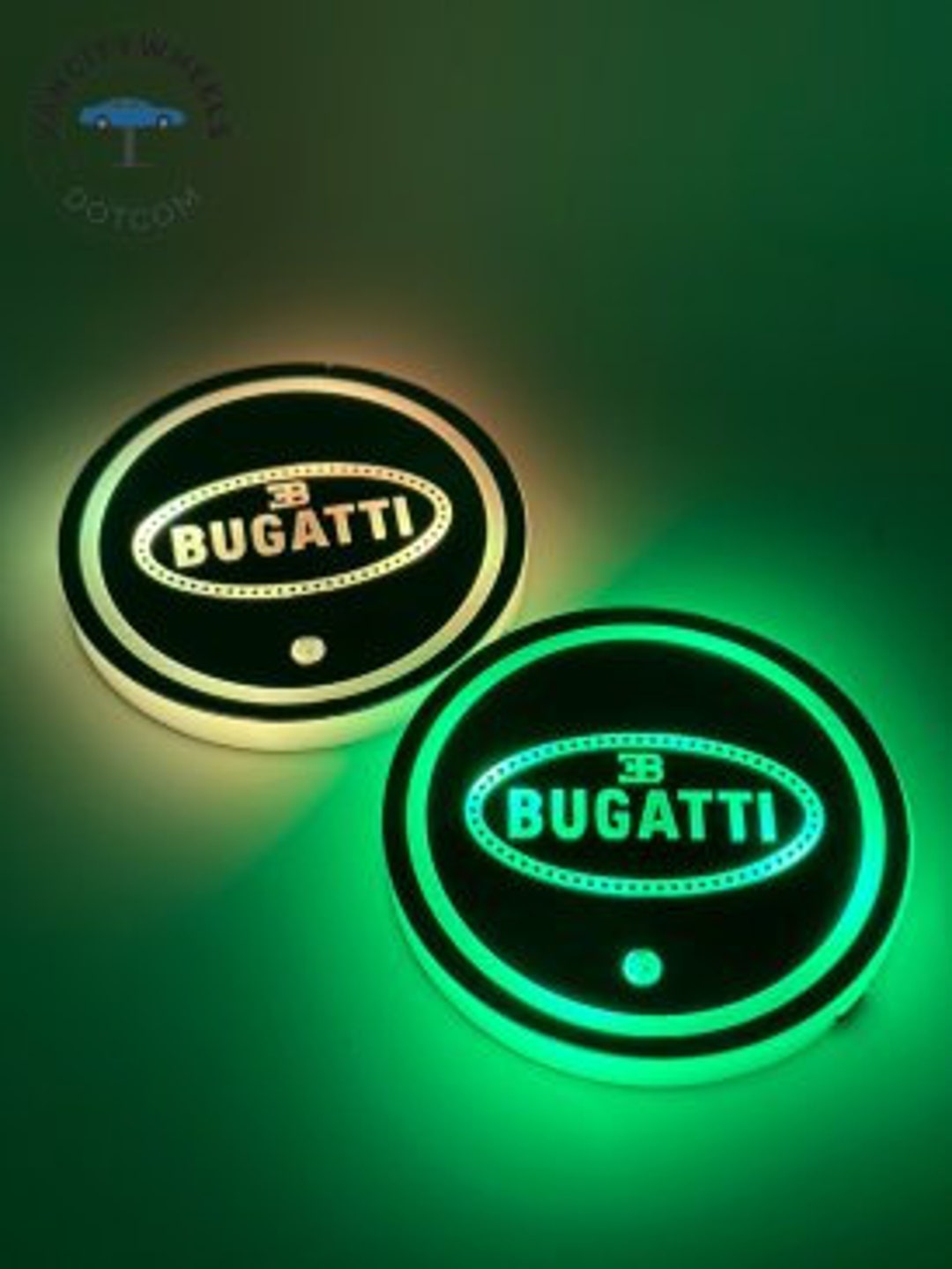 Led Cup Holder Lights 2 Pieces Car Coaster 7 Colors USB Etsy