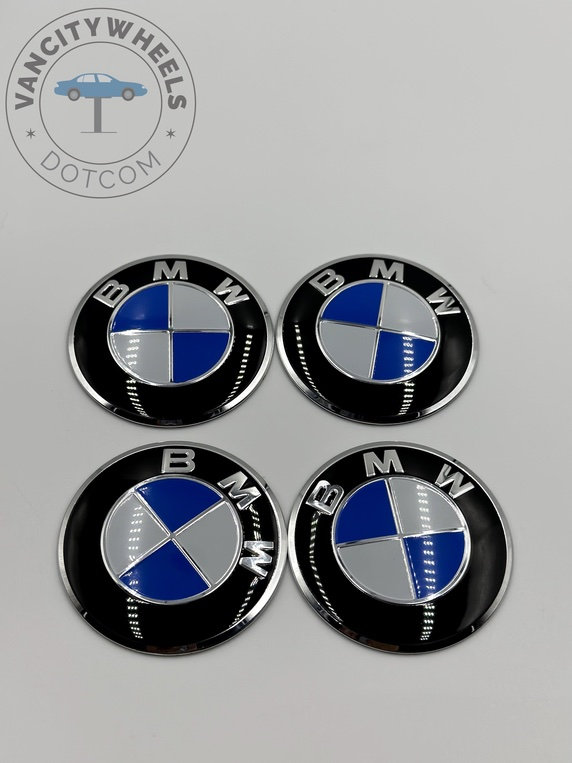  BMW Genuine Wheel Center Cap Emblems Decal Sticker 64.5mm :  Automotive