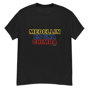 Camisa Medellín Es Una Chimba letras blancas
