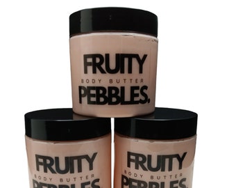 Body Butter , moisturizing, lotion ,pink, fruity, fruity pebbles