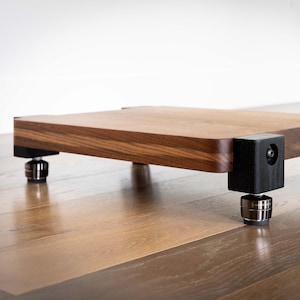 TERRA FT Audio Platform - Walnut with Black Ash Legs