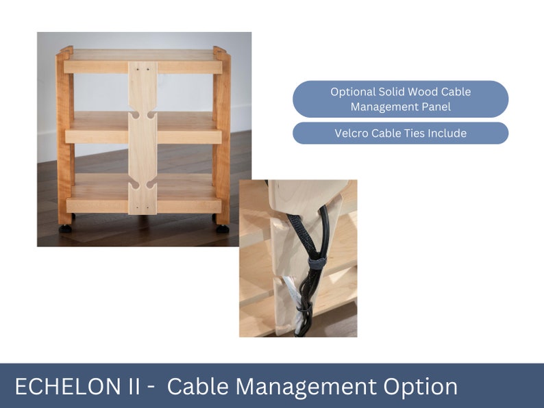 ECHELON II Audio Rack Hybrid, Walnut Shelves and Black Ash Legs image 8