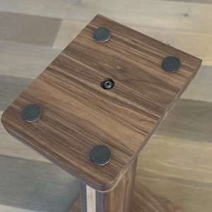 STRATUS Hardwood Walnut Speaker Stands 2. Hand-picked Natural Wood Premium Quality image 7