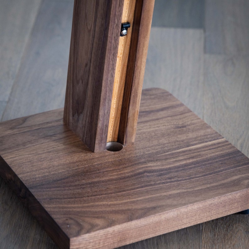 STRATUS Hardwood Walnut Speaker Stands 2. Hand-picked Natural Wood Premium Quality image 5