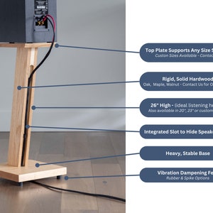 STRATUS Hardwood Black Ash Speaker Stands 2 image 8