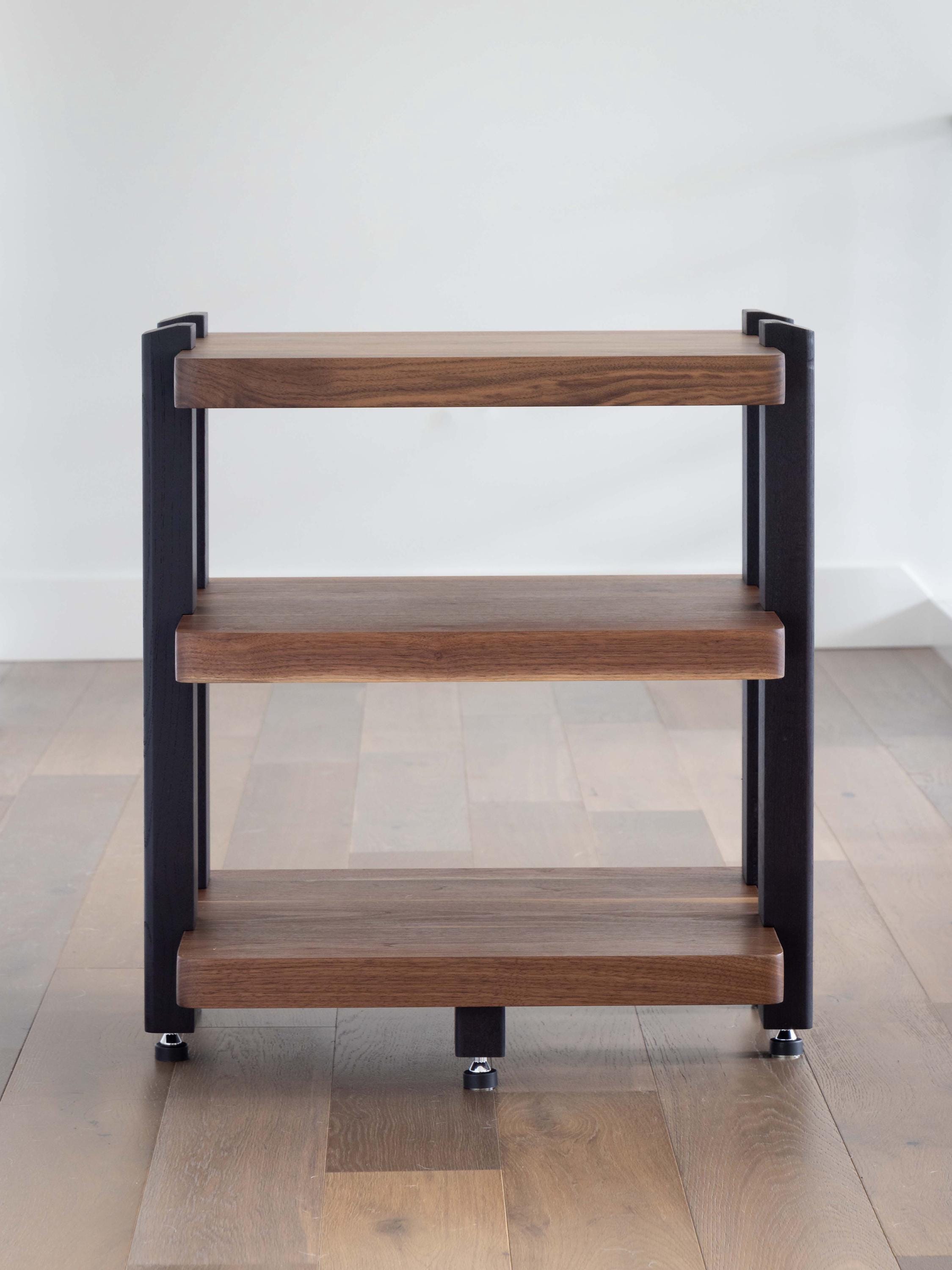 ECHELON II Audio Rack – Walnut Shelves & Black Ash Legs - Etsy
