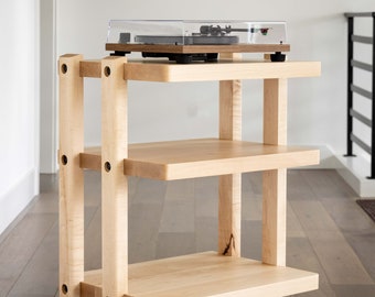 ECHELON II Audio Rack - Maple Shelves & Maple Legs