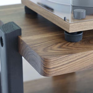 ECHELON II Audio Rack – Walnut Shelves & Black Ash Legs - Etsy