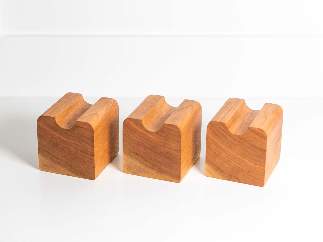 Solid Hardwood Cherry Cable Risers - Set of 3 - Etsy