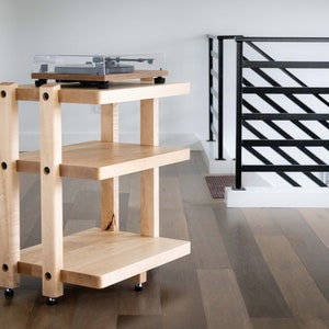 ECHELON II Audio Rack - Maple Shelves & Maple Legs - Etsy
