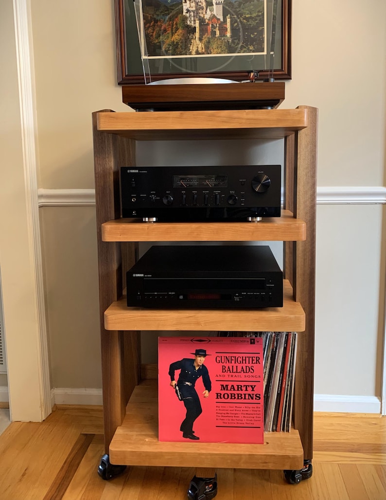 ECHELON II Audio Rack With Album Storage - Etsy