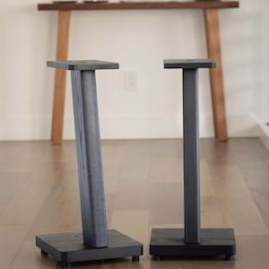 STRATUS Hardwood Black Ash Speaker Stands 2 image 5