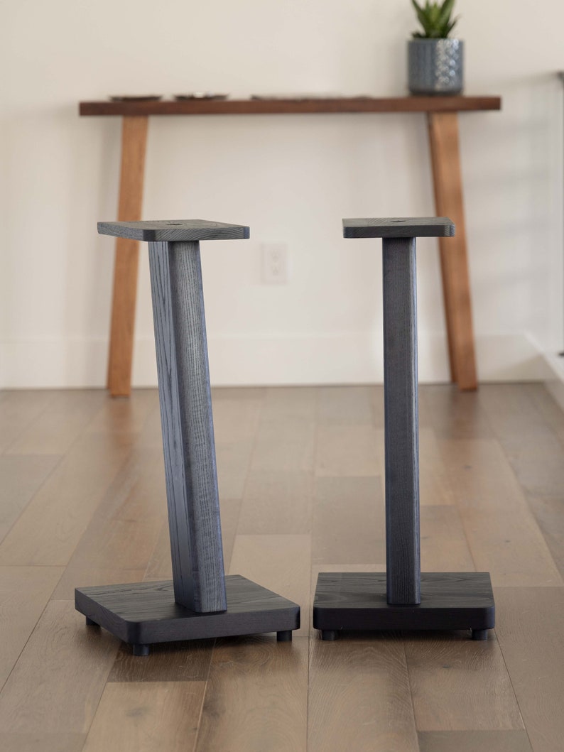 STRATUS Hardwood Black Ash Speaker Stands 2 image 5