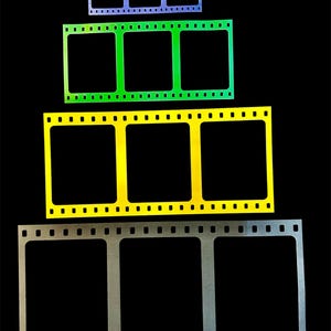 Vintage Film Strip Embellishments – Cardstock Die Cuts for Scrapbook, Junk Journal, Mixed Media