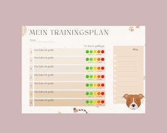 Trainingsplan Hunde, Hunde-Tracker, Hundetrainer für alle Familienmitglieder