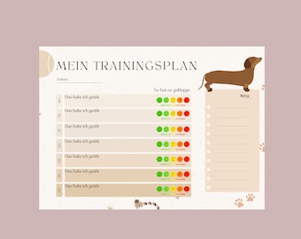 Trainingsplan Hunde, Hunde-Tracker, Hundetrainer für alle Familienmitglieder, Dackel, Hundetraining